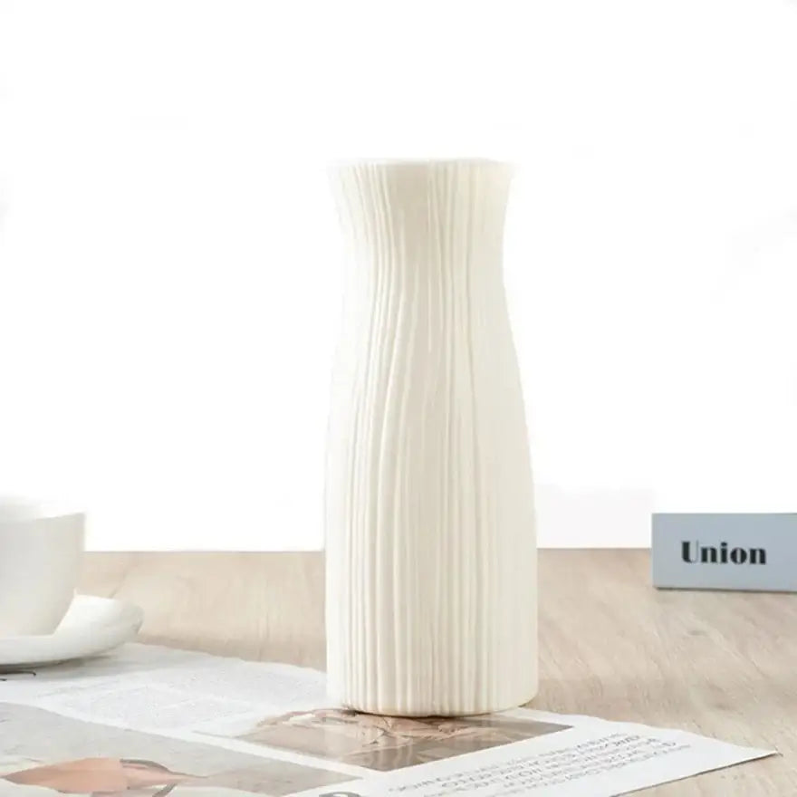 White Plastic Vase Imitation