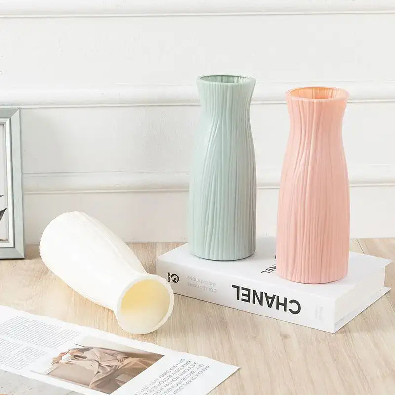 White Plastic Vase Imitation