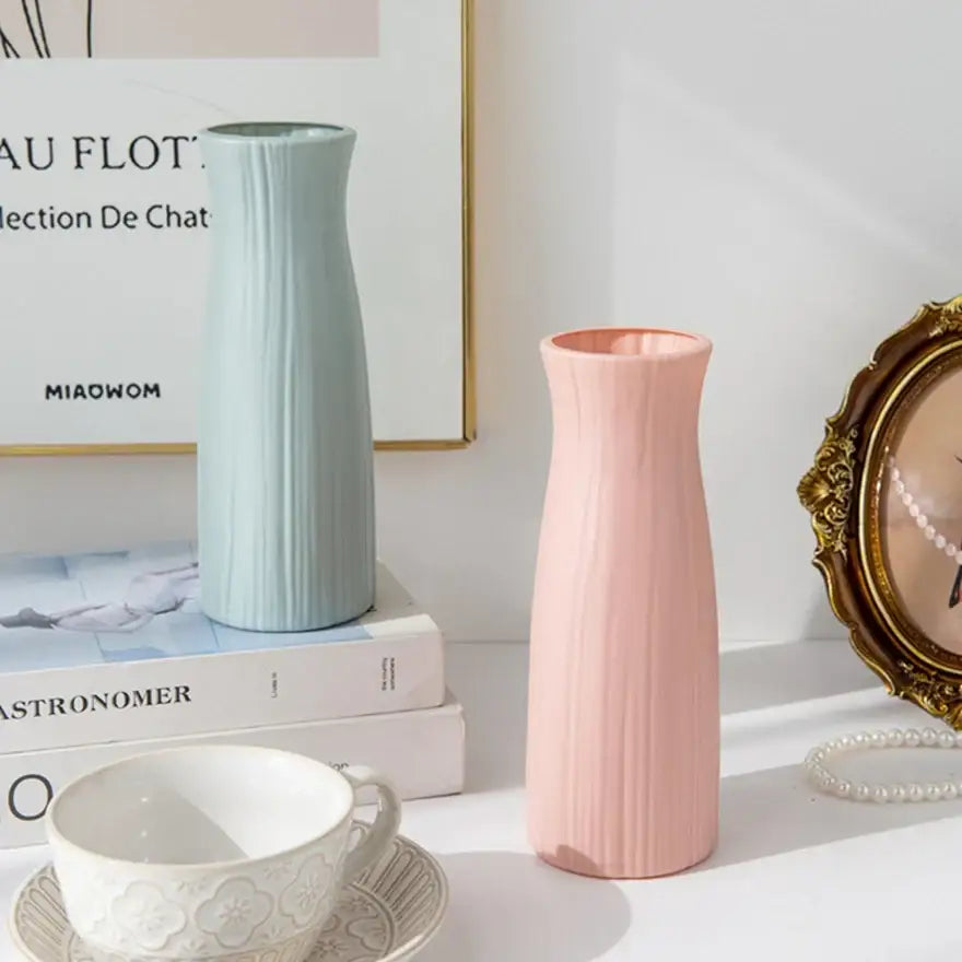 White Plastic Vase Imitation