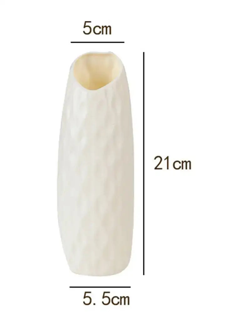 White Plastic Vase Imitation