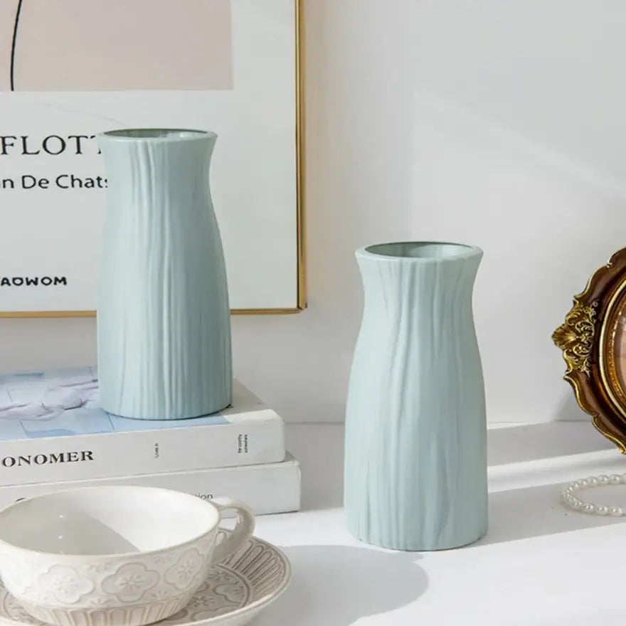 White Plastic Vase Imitation