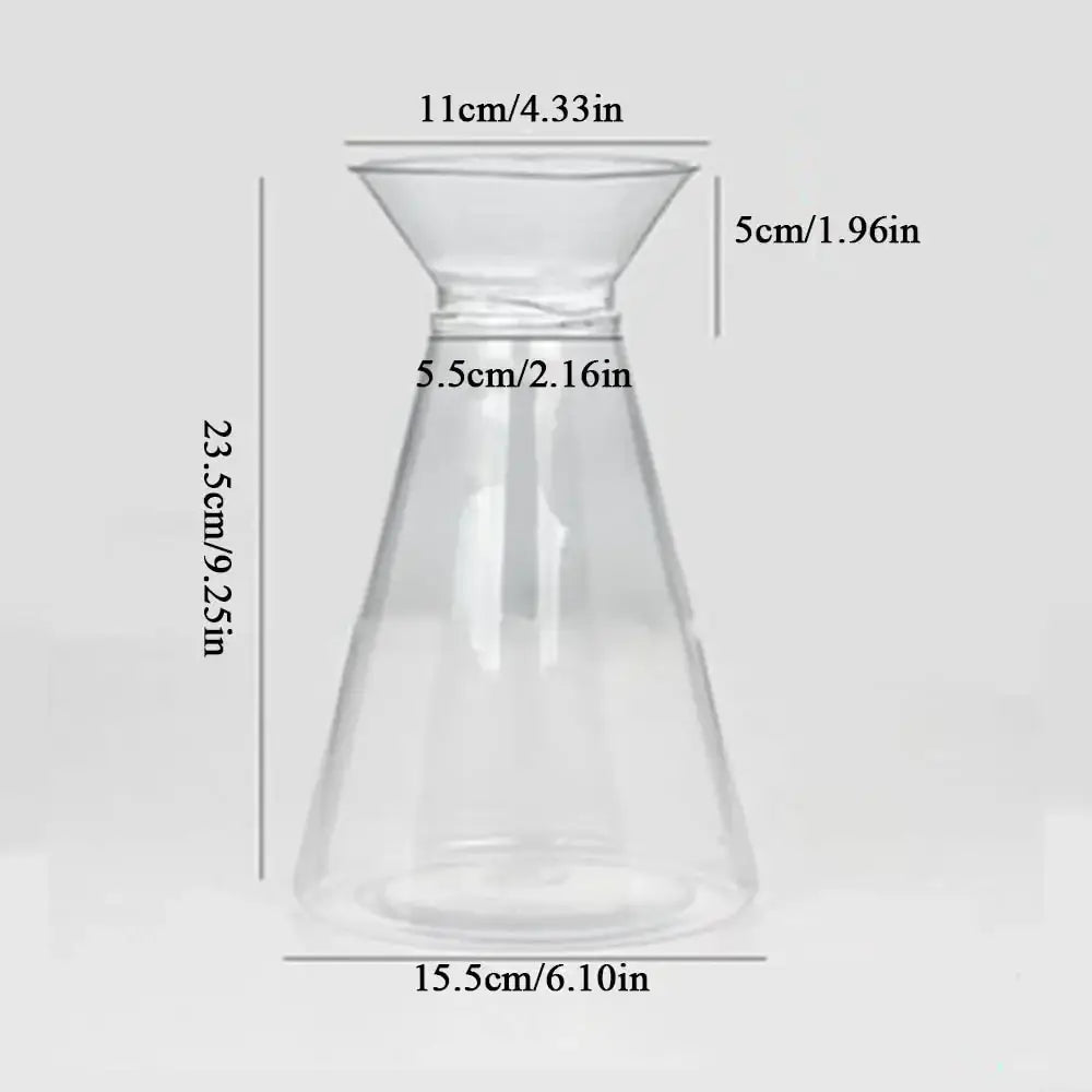 Clear Nordic Plastic Vase