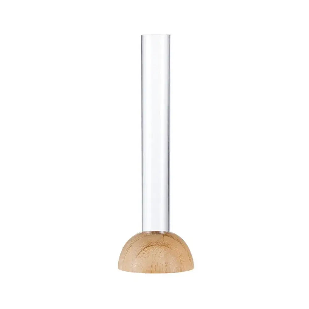 Wood Plastic Test Tube Vase