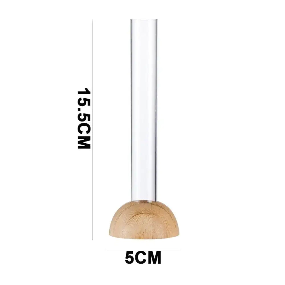 Wood Plastic Test Tube Vase