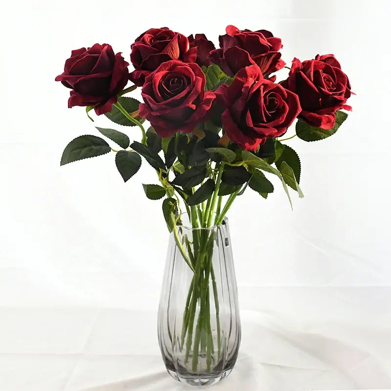 White Faceted Flower Vase