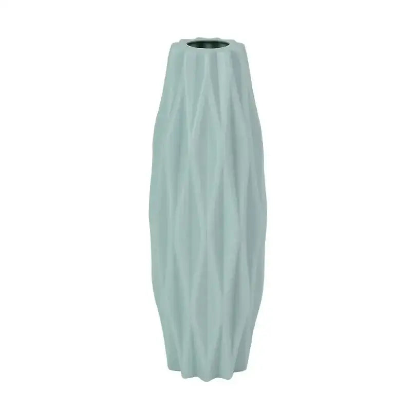 White Faceted Flower Vase