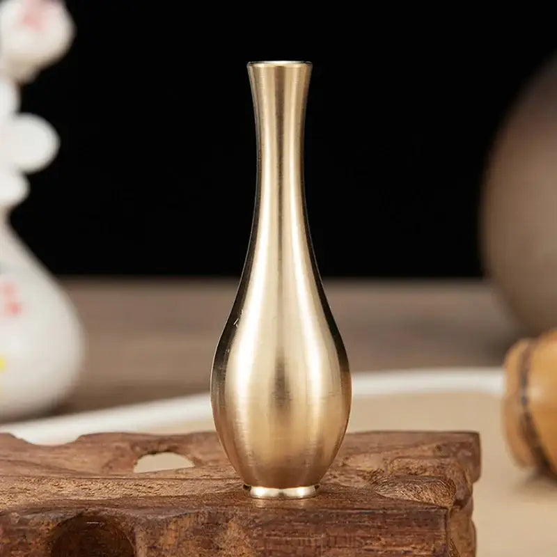 Black Striped Plastic Vase