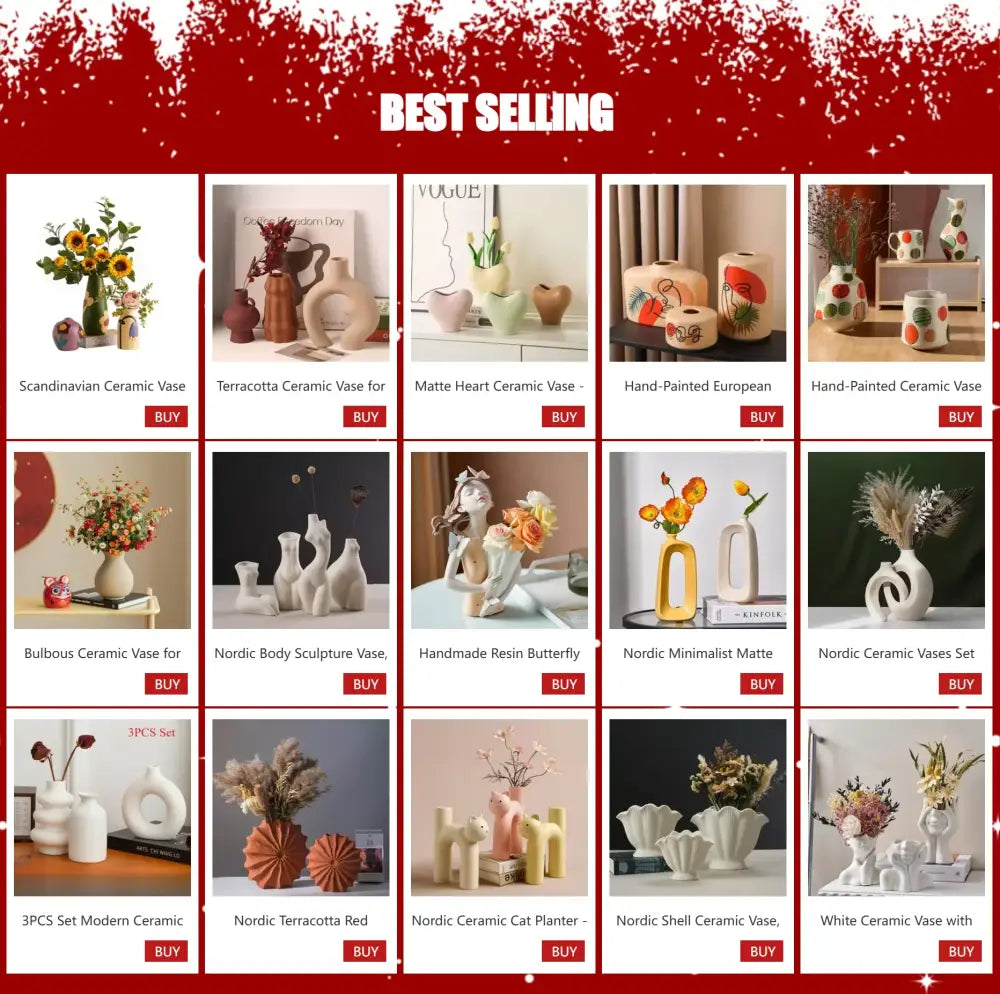 White Ribbed Ceramic Vase Shell Conch Design