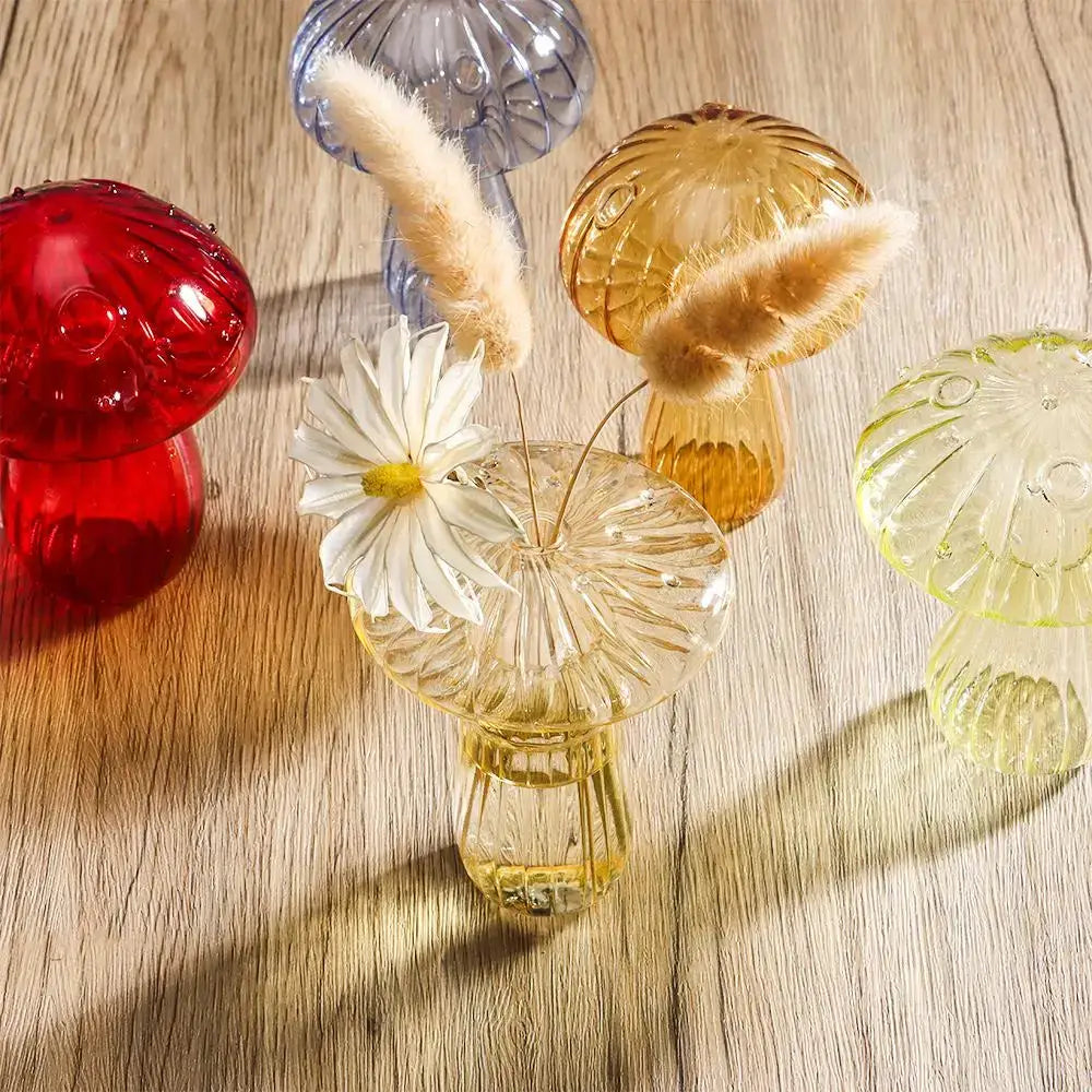 Ribbed Glass Aromatherapy Vase