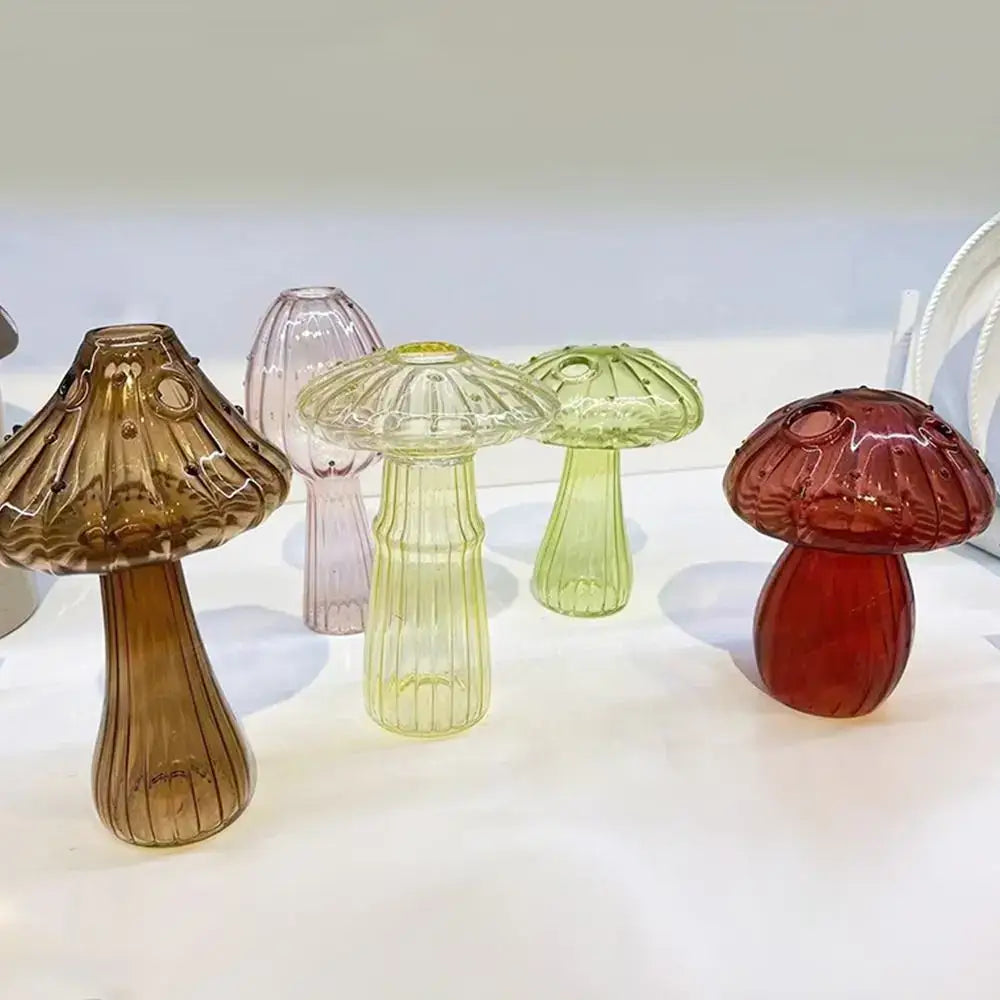 Ribbed Glass Aromatherapy Vase