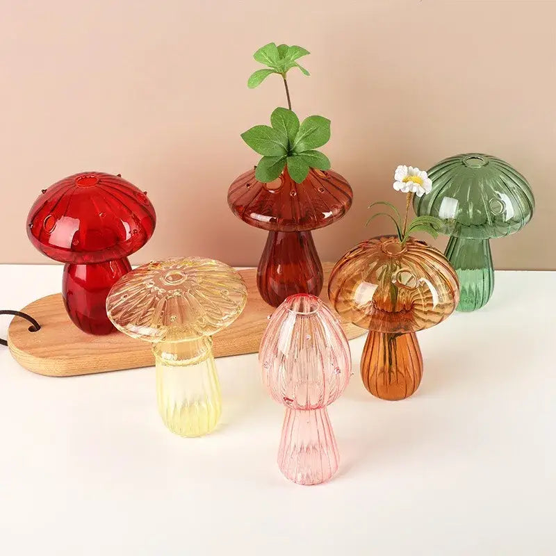 Ribbed Glass Aromatherapy Vase
