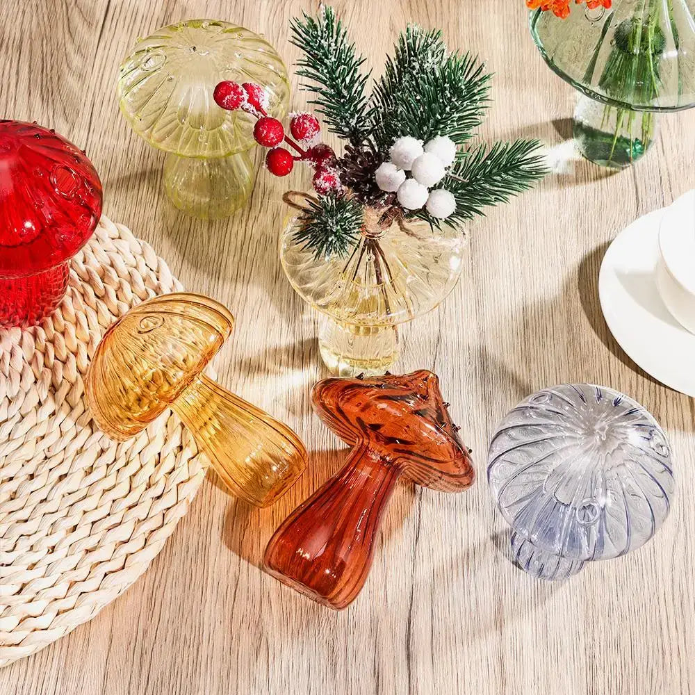 Ribbed Glass Aromatherapy Vase