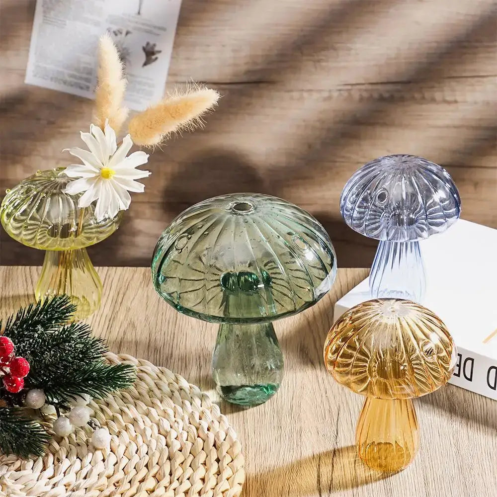 Ribbed Glass Aromatherapy Vase