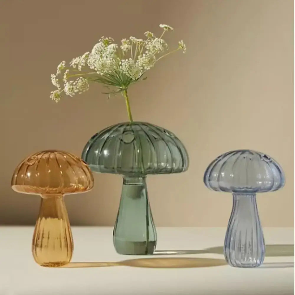Ribbed Glass Aromatherapy Vase