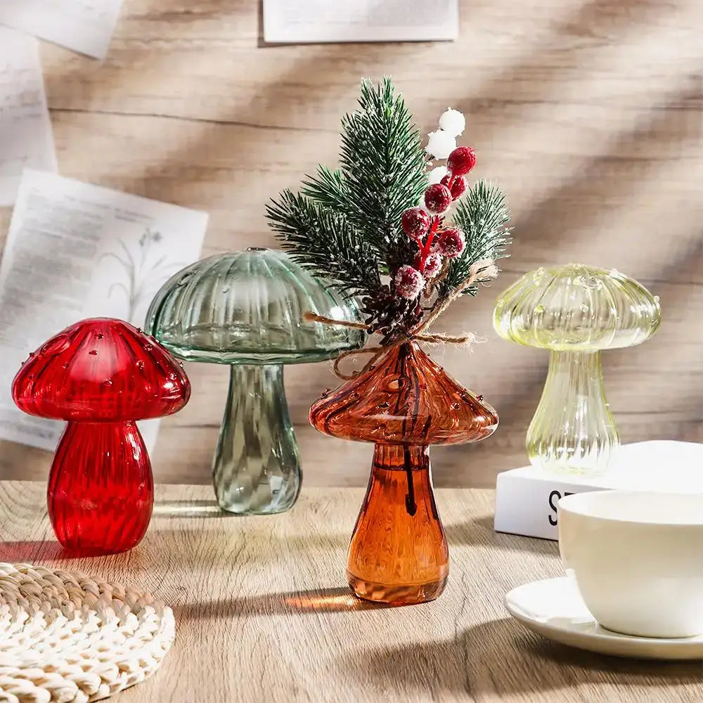 Ribbed Glass Aromatherapy Vase