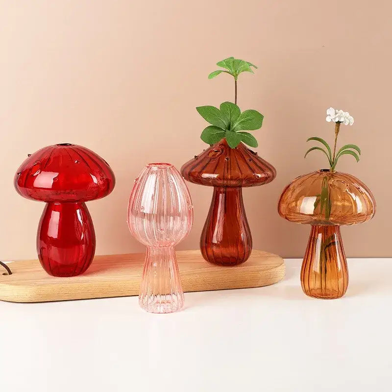 Ribbed Glass Aromatherapy Vase