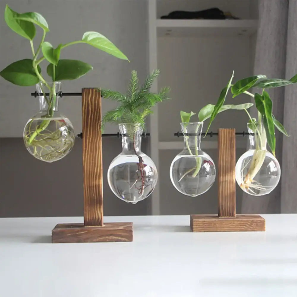 Glass Bulb Vase Set