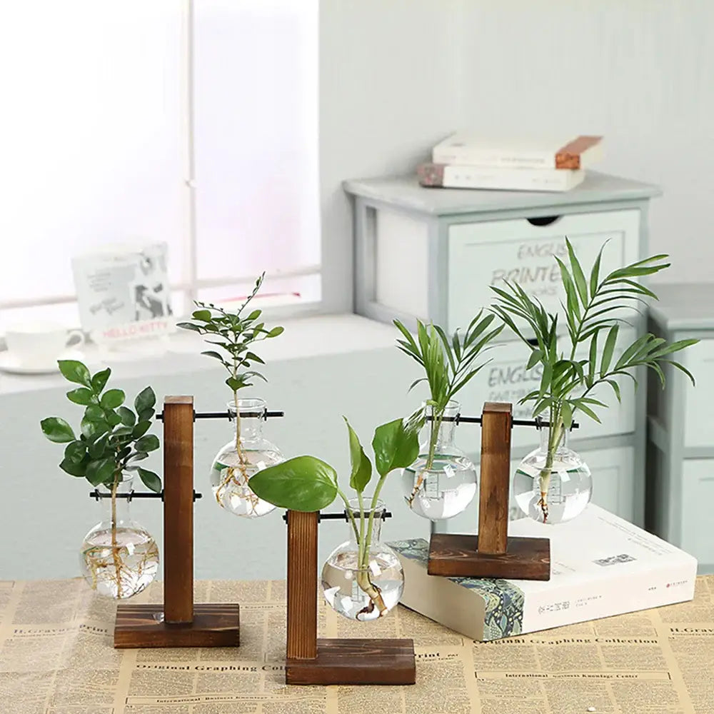 Glass Bulb Vase Set