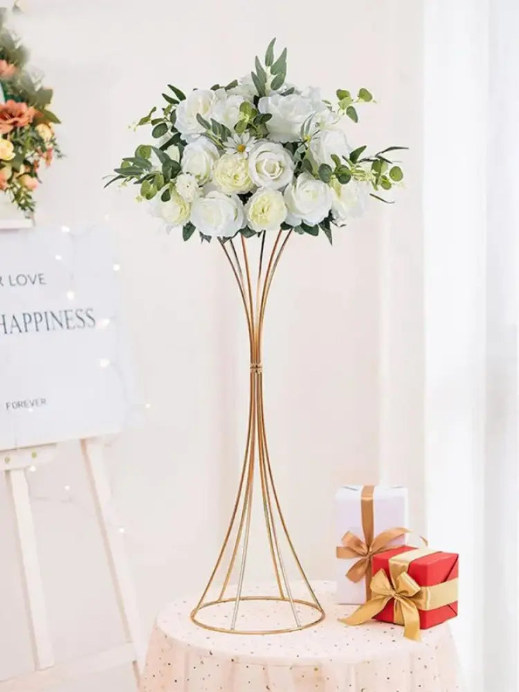 Gold Iron Flower Vase