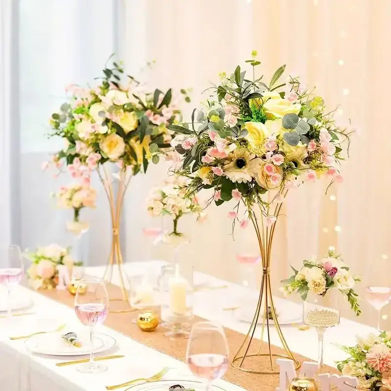 Gold Iron Flower Vase