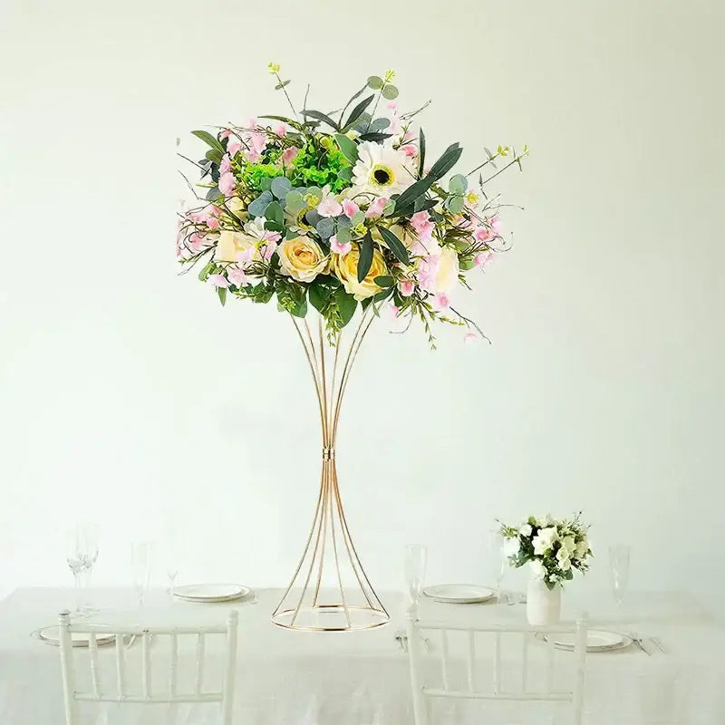 Gold Iron Flower Vase
