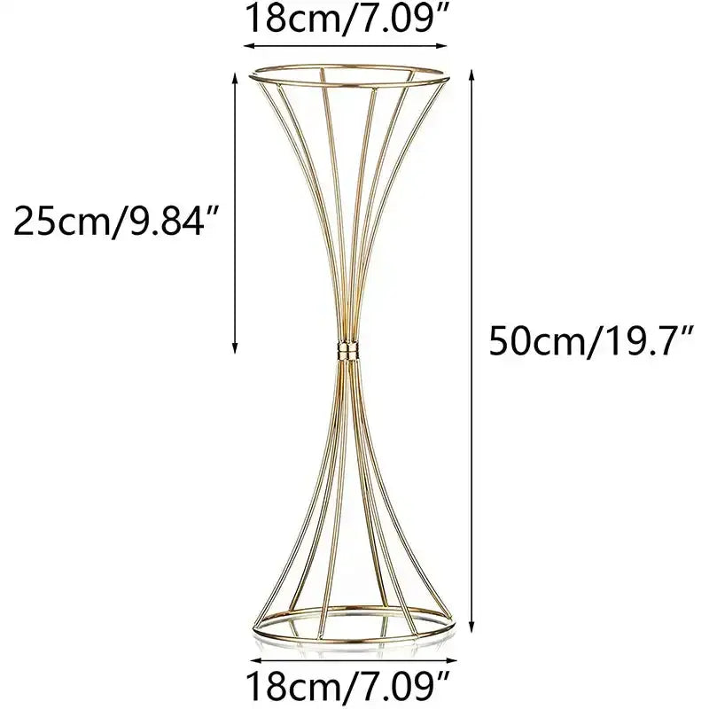 Gold Iron Flower Vase