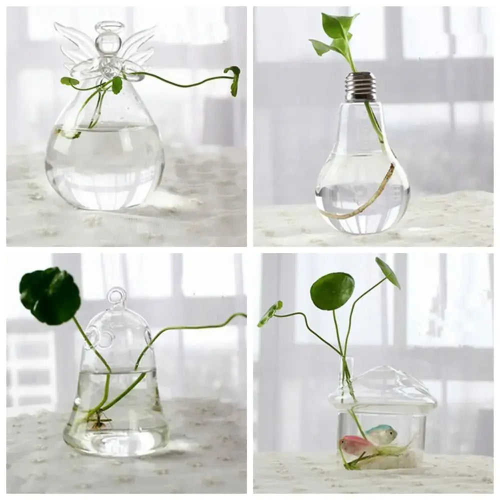 Glass Tapered Vase Terrarium