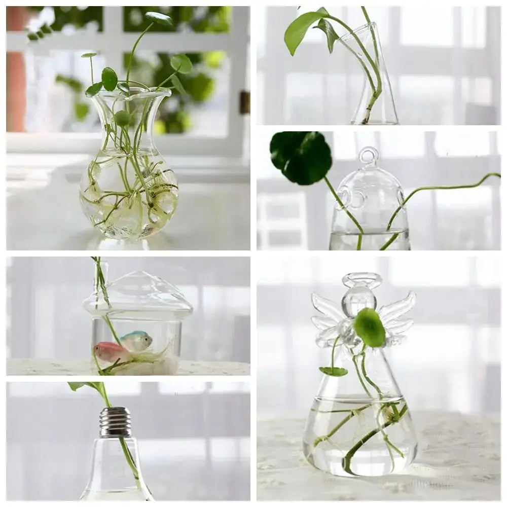 Glass Tapered Vase Terrarium