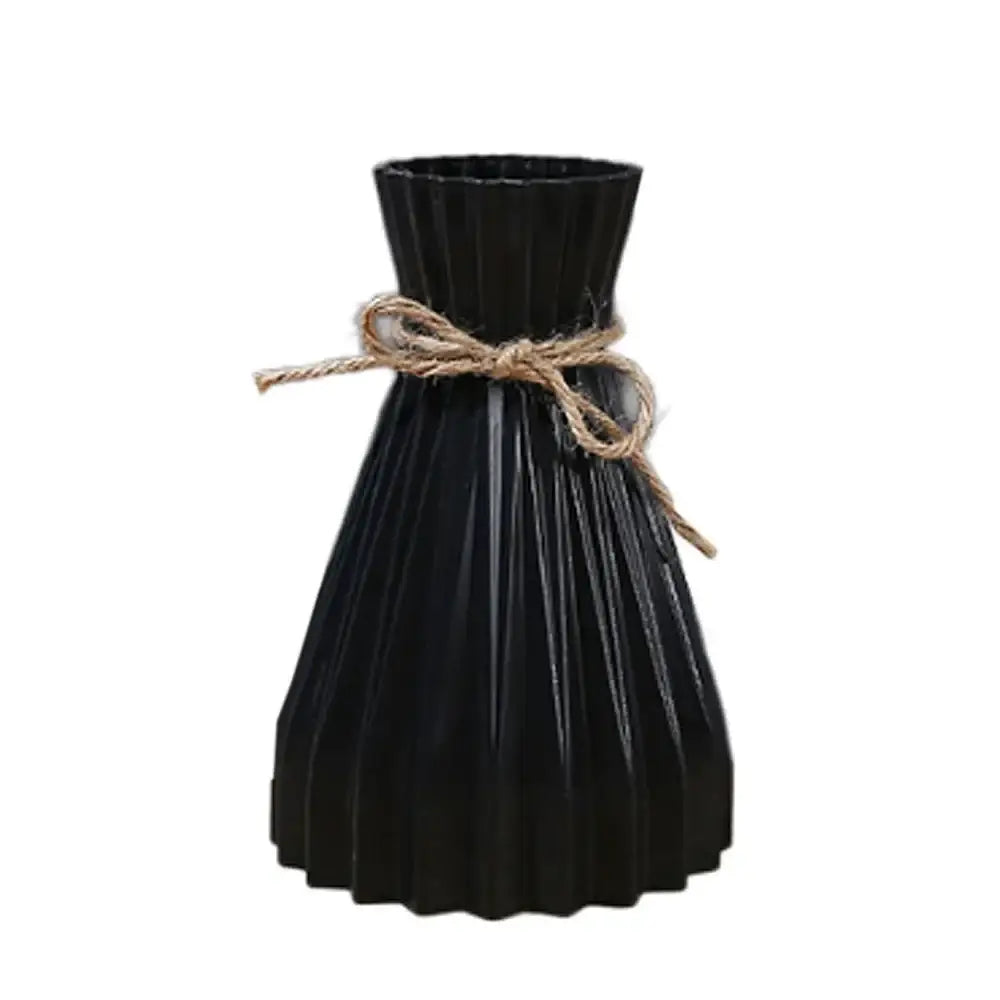 Pleated Ceramic Flower Vase