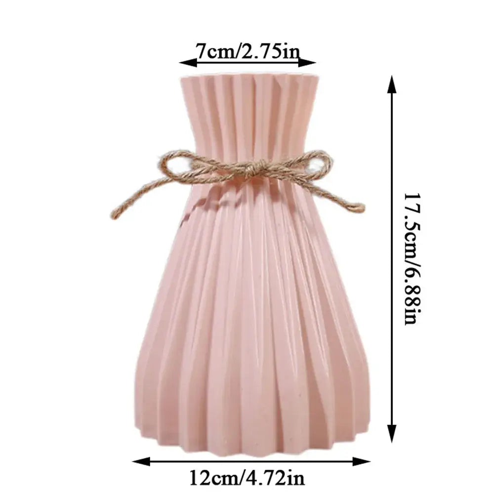 Pleated Ceramic Flower Vase