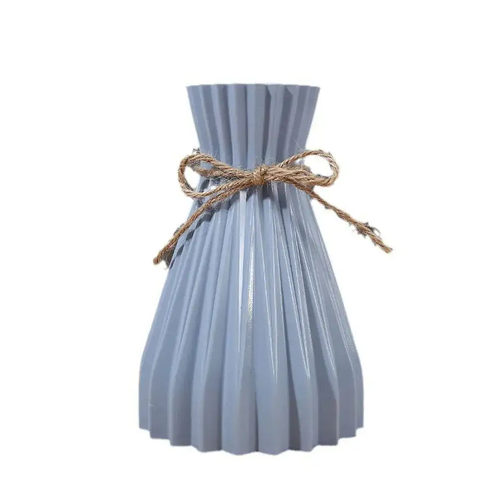 Pleated Ceramic Flower Vase