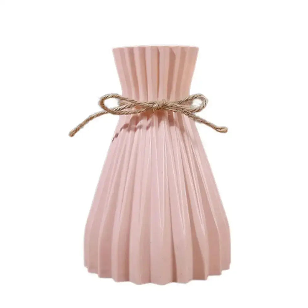 Pleated Ceramic Flower Vase