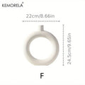 White Nordic Ceramic Vase Circular Hollow Design