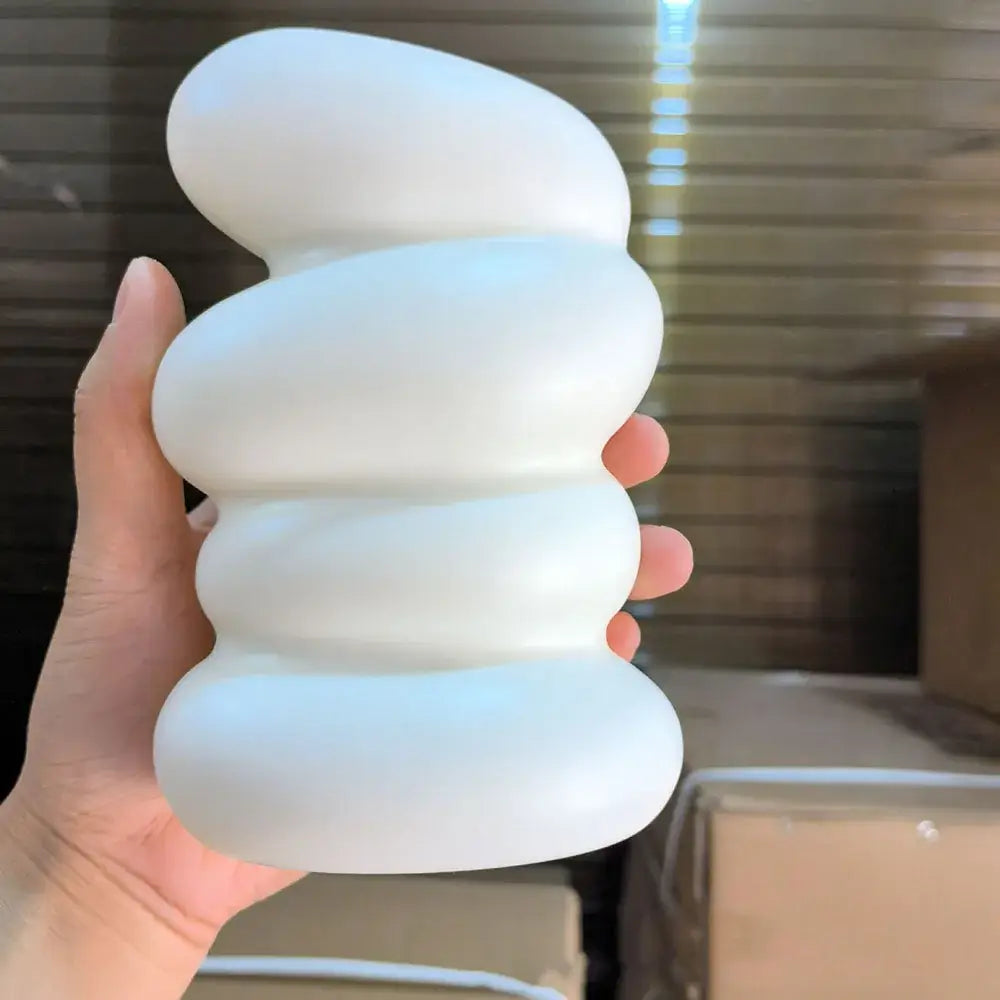 White Stacked Ceramic Vase