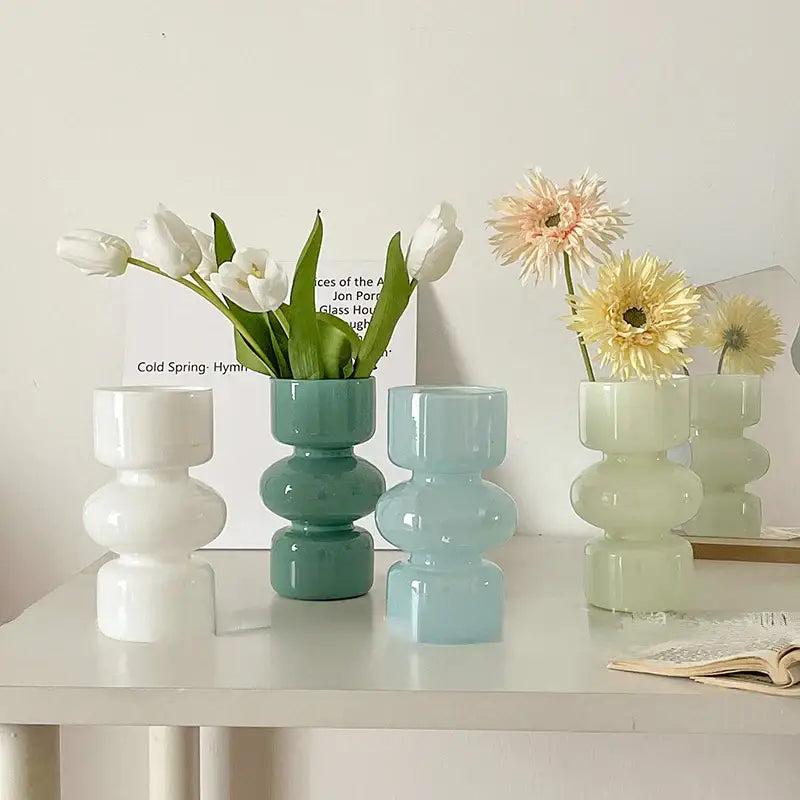Black Stacked Ceramic Vase