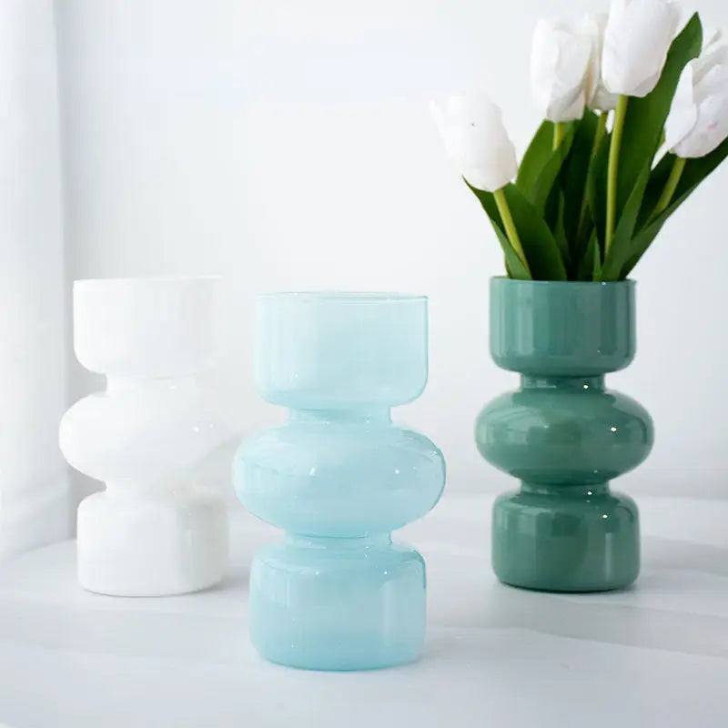 Black Stacked Ceramic Vase