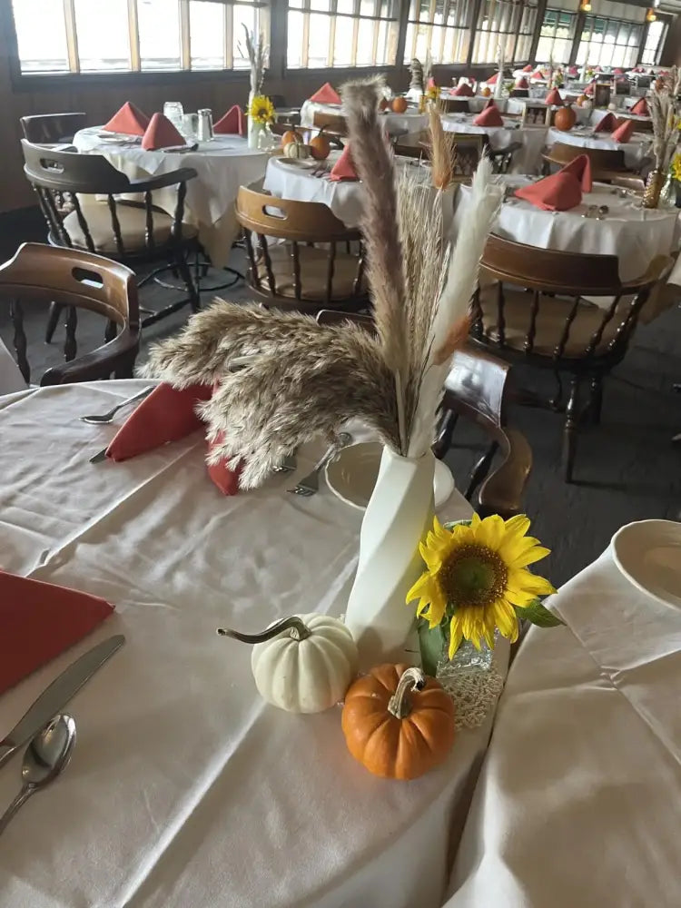 White Twisted Plastic Vases