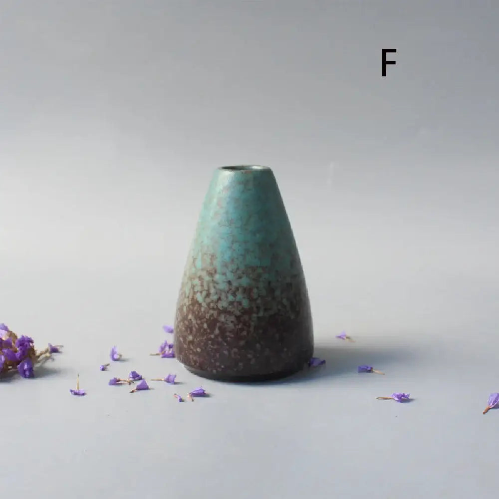 Black Ceramic Japanese Vase