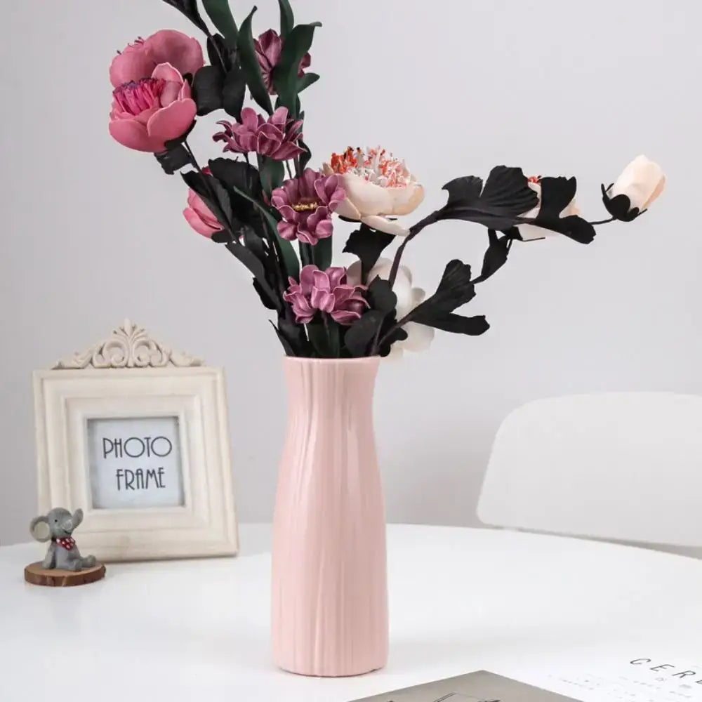Wavy Plastic Vase Trio
