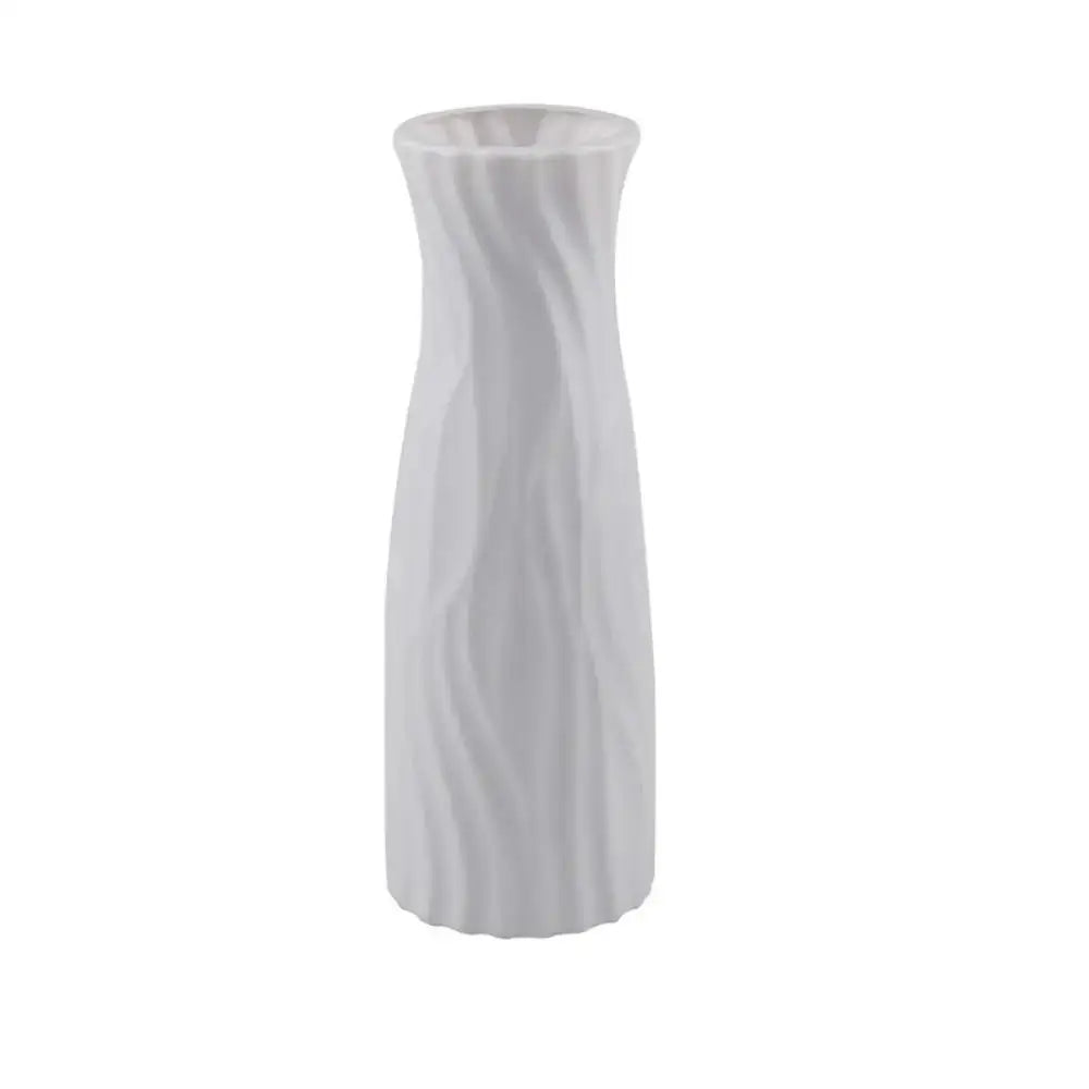 Wavy Plastic Vase Trio