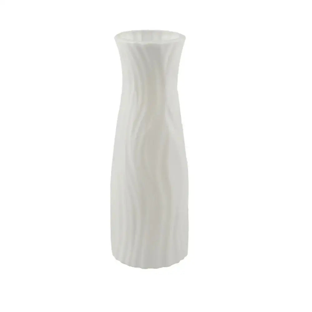 Wavy Plastic Vase Trio
