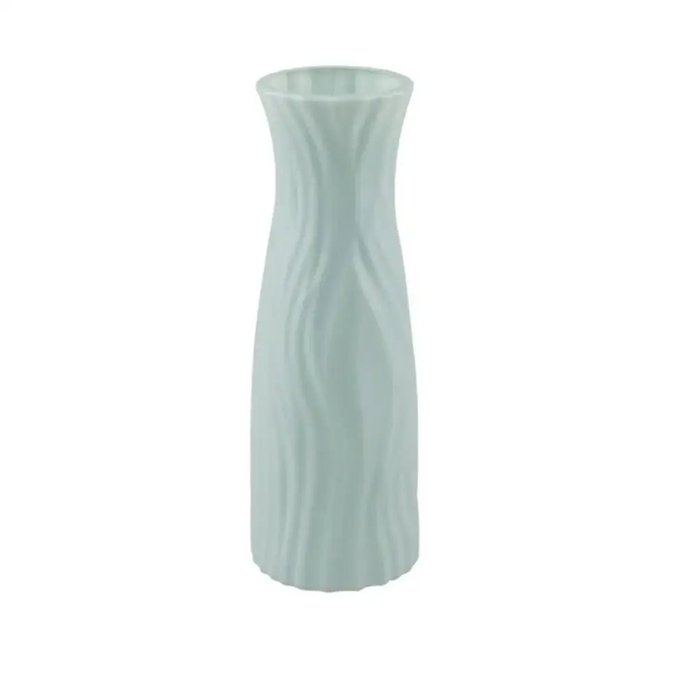 Wavy Plastic Vase Trio