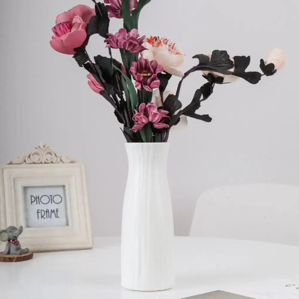 Wavy Plastic Vase Trio